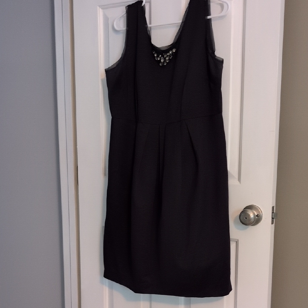 Simply Vera Vera Wang Black Sleeveless Jewel-Embellished Mini Dress